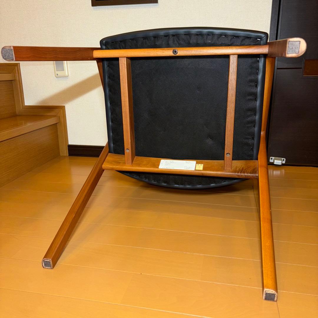 ②NAGANO INTERIOR ダイニングチェア DC-323 レザー 1脚
