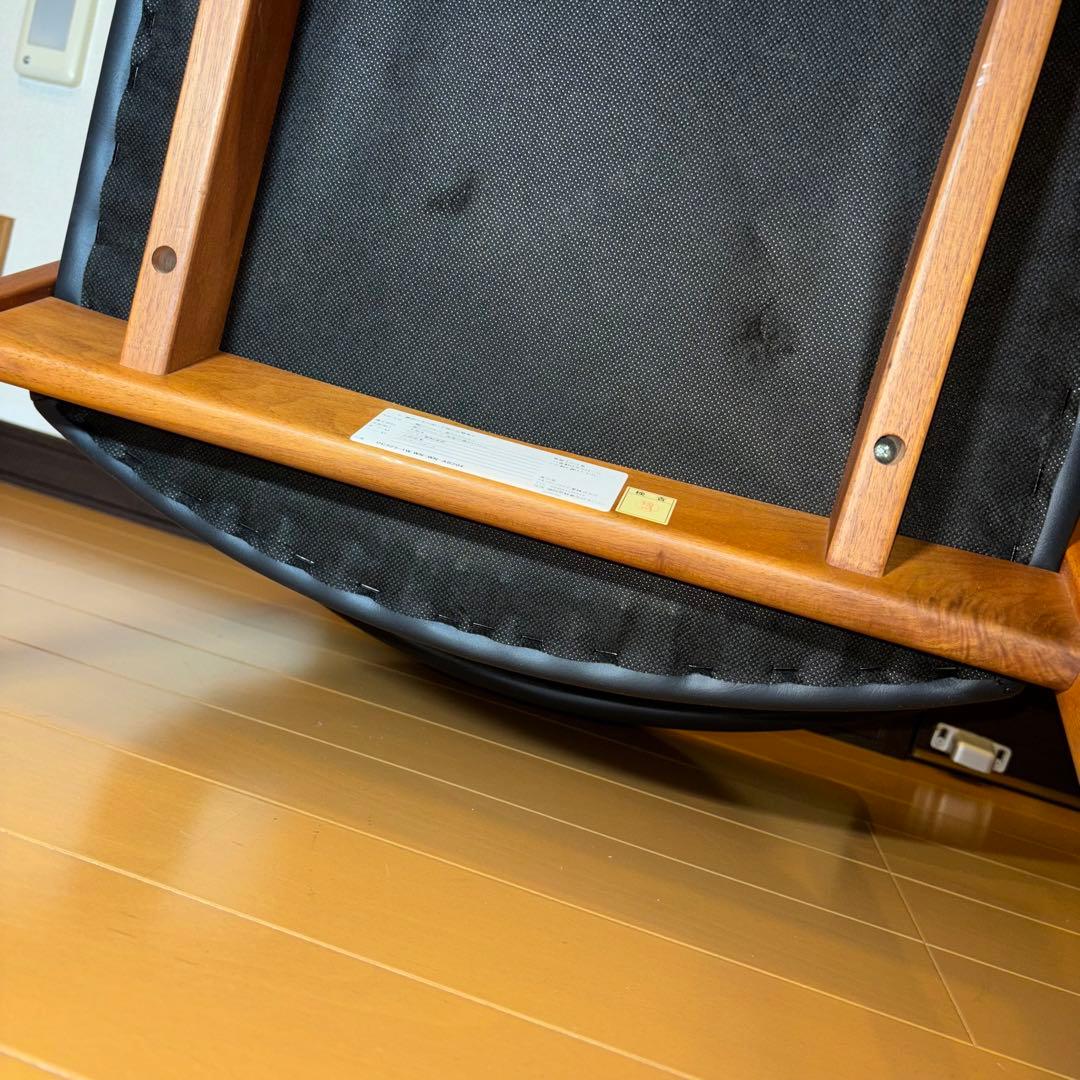 ②NAGANO INTERIOR ダイニングチェア DC-323 レザー 1脚