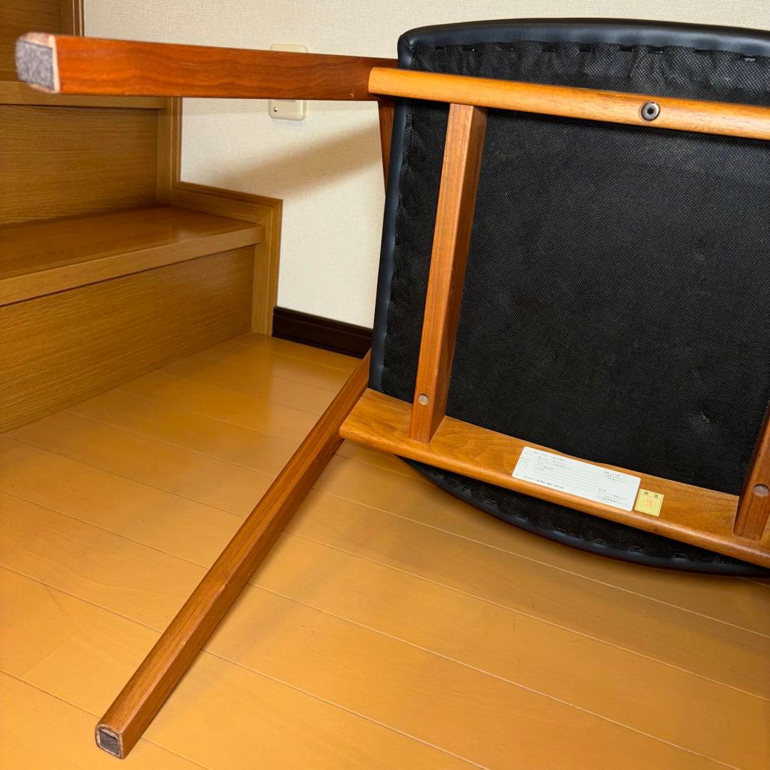 ②NAGANO INTERIOR ダイニングチェア DC-323 レザー 1脚