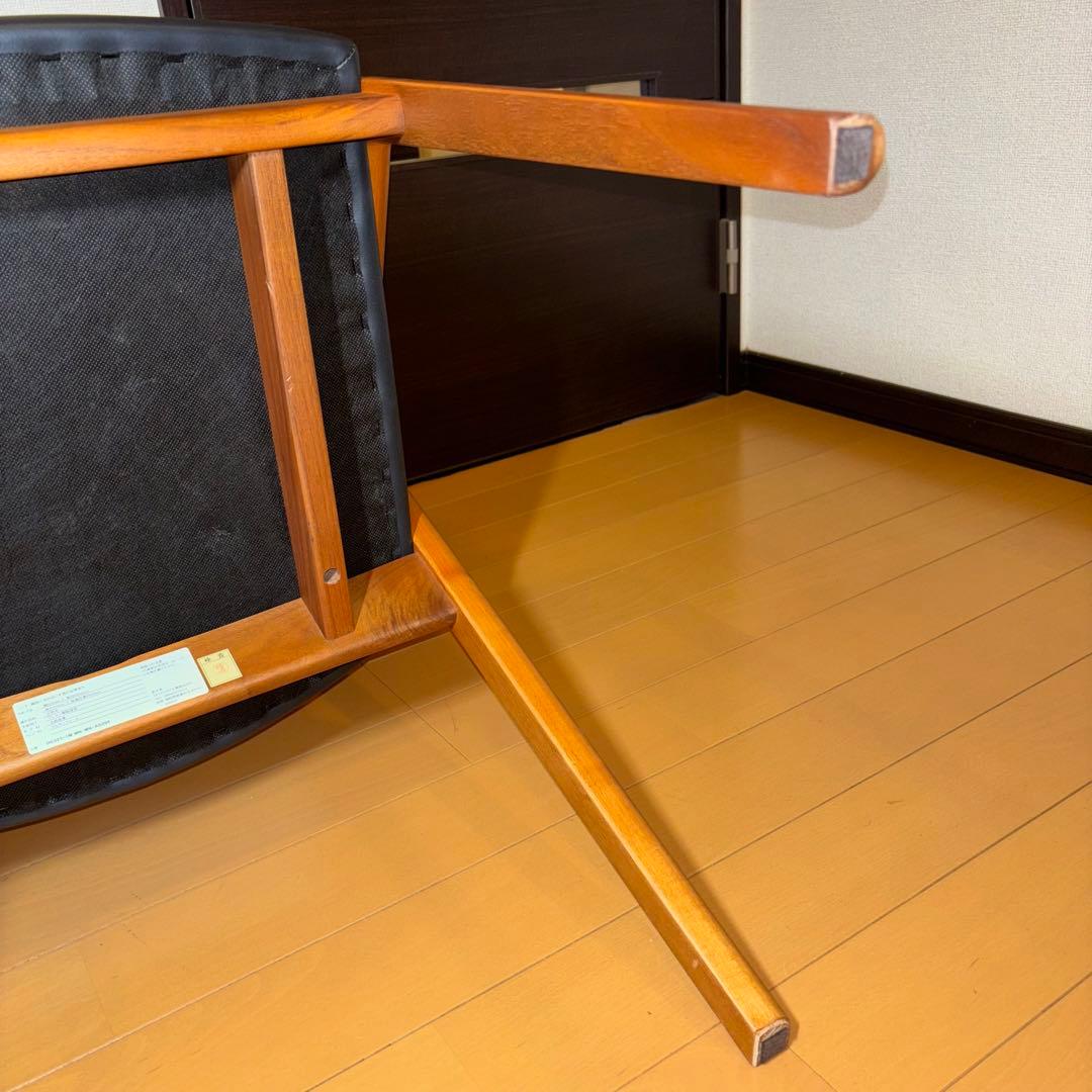 ②NAGANO INTERIOR ダイニングチェア DC-323 レザー 1脚