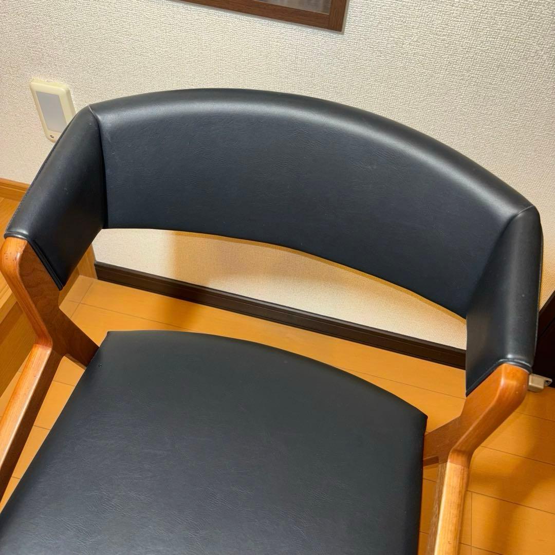 ②NAGANO INTERIOR ダイニングチェア DC-323 レザー 1脚