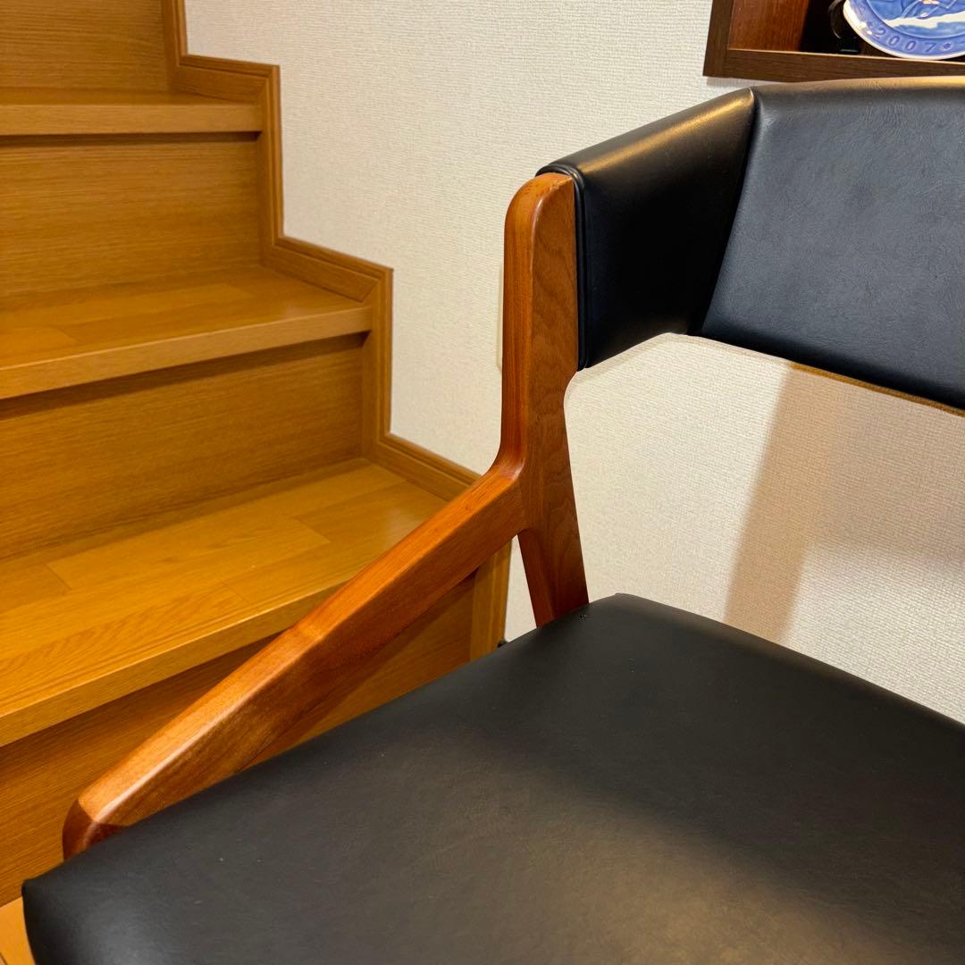 ②NAGANO INTERIOR ダイニングチェア DC-323 レザー 1脚