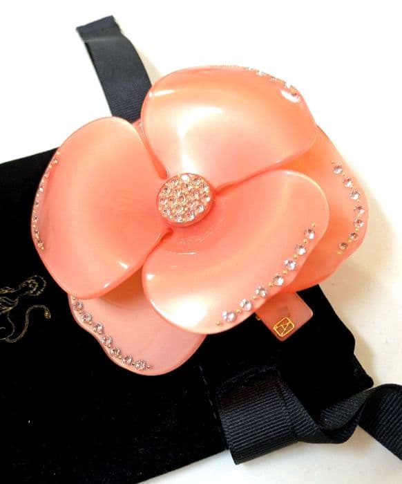 Alexandre　De　Paris　アレク　スワロフスキー　カメリア　バレッタ