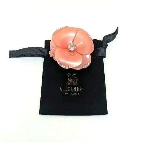 Alexandre　De　Paris　アレク　スワロフスキー　カメリア　バレッタ