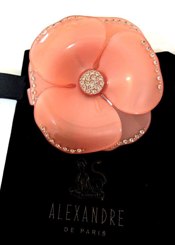 Alexandre　De　Paris　アレク　スワロフスキー　カメリア　バレッタ