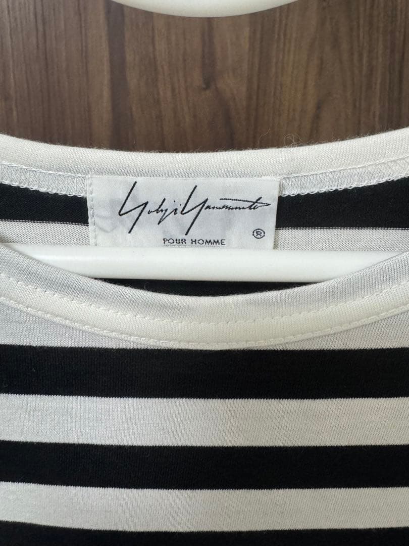 Yohji Yamamoto ストライプ Tシャツ　プールオル