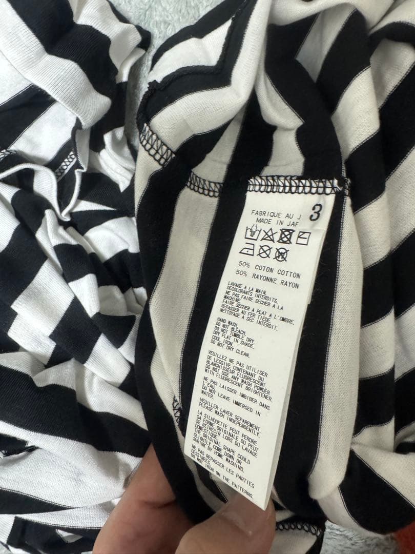 Yohji Yamamoto ストライプ Tシャツ　プールオル