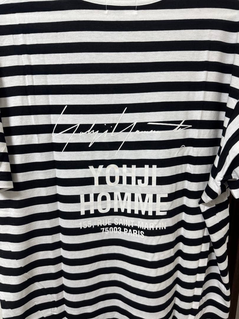 Yohji Yamamoto ストライプ Tシャツ　プールオル