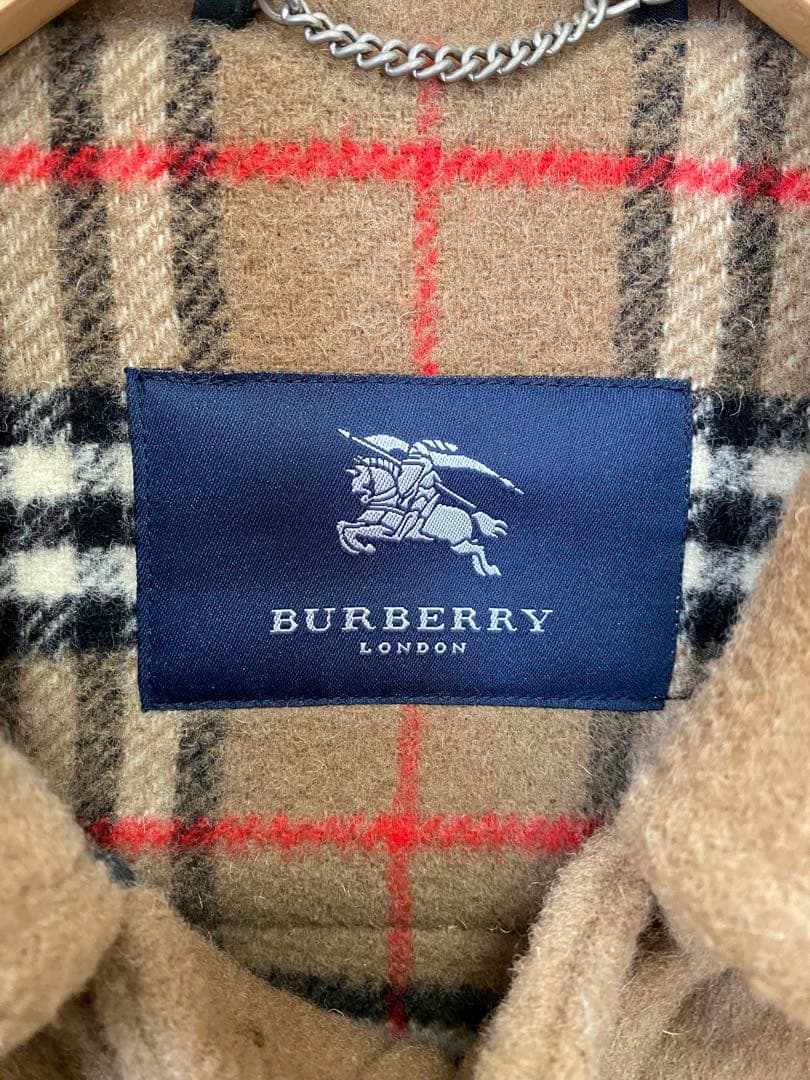 年代物 BURBERRY バーバリー ウール コート