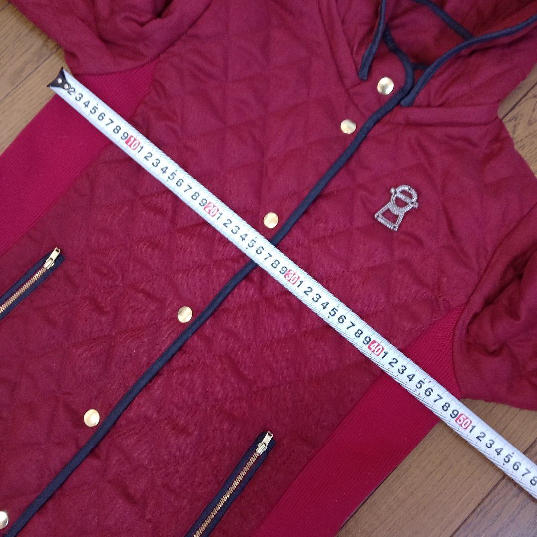 PICONE ピッコーネ赤 キルティング フード付きジャケット サイズL