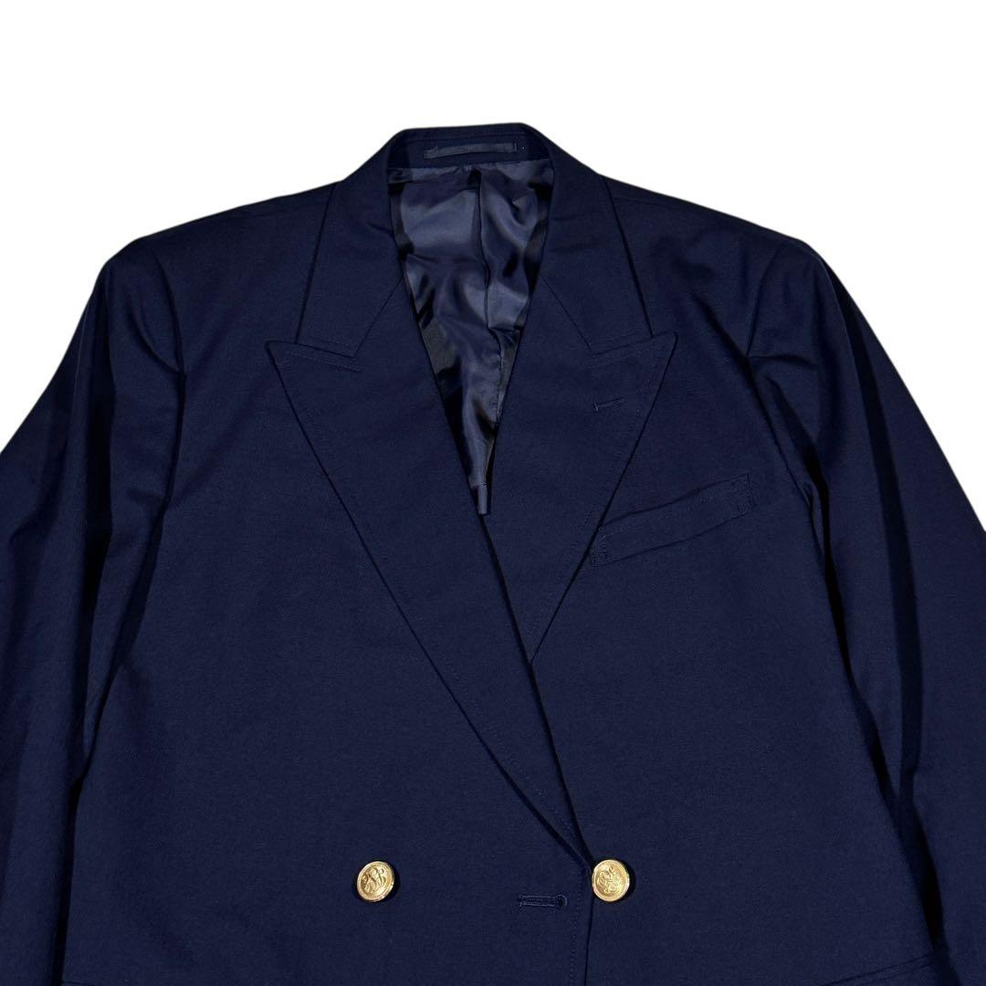 美品✨J.PRESS 紺ブレ ダブル L 金ボタン ブレザー ネイビー AB6