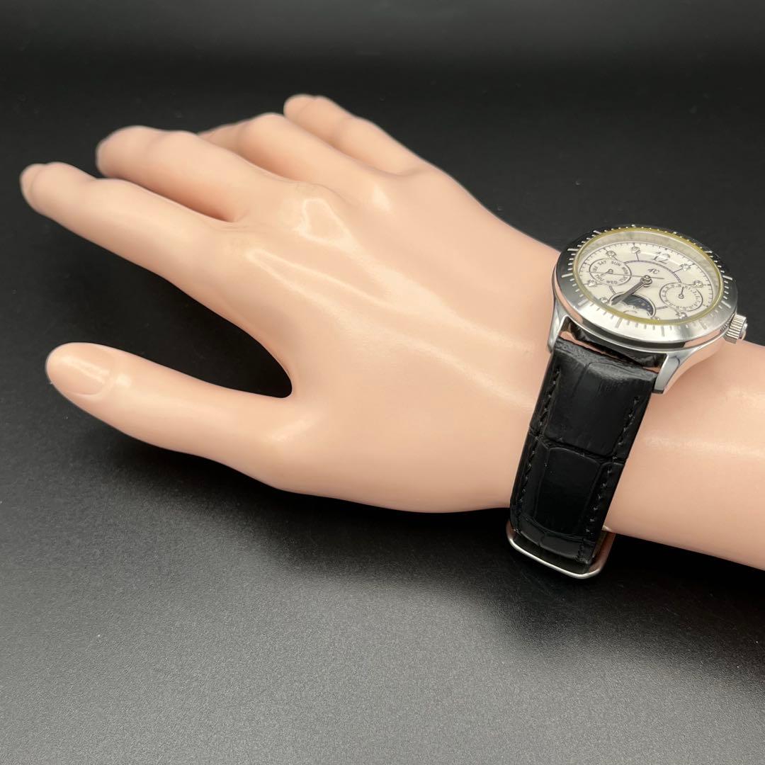 希少　稼動　腕時計　4℃　ヨンドシー　ムーンフェイズ　新品ベルト新品電池　F64