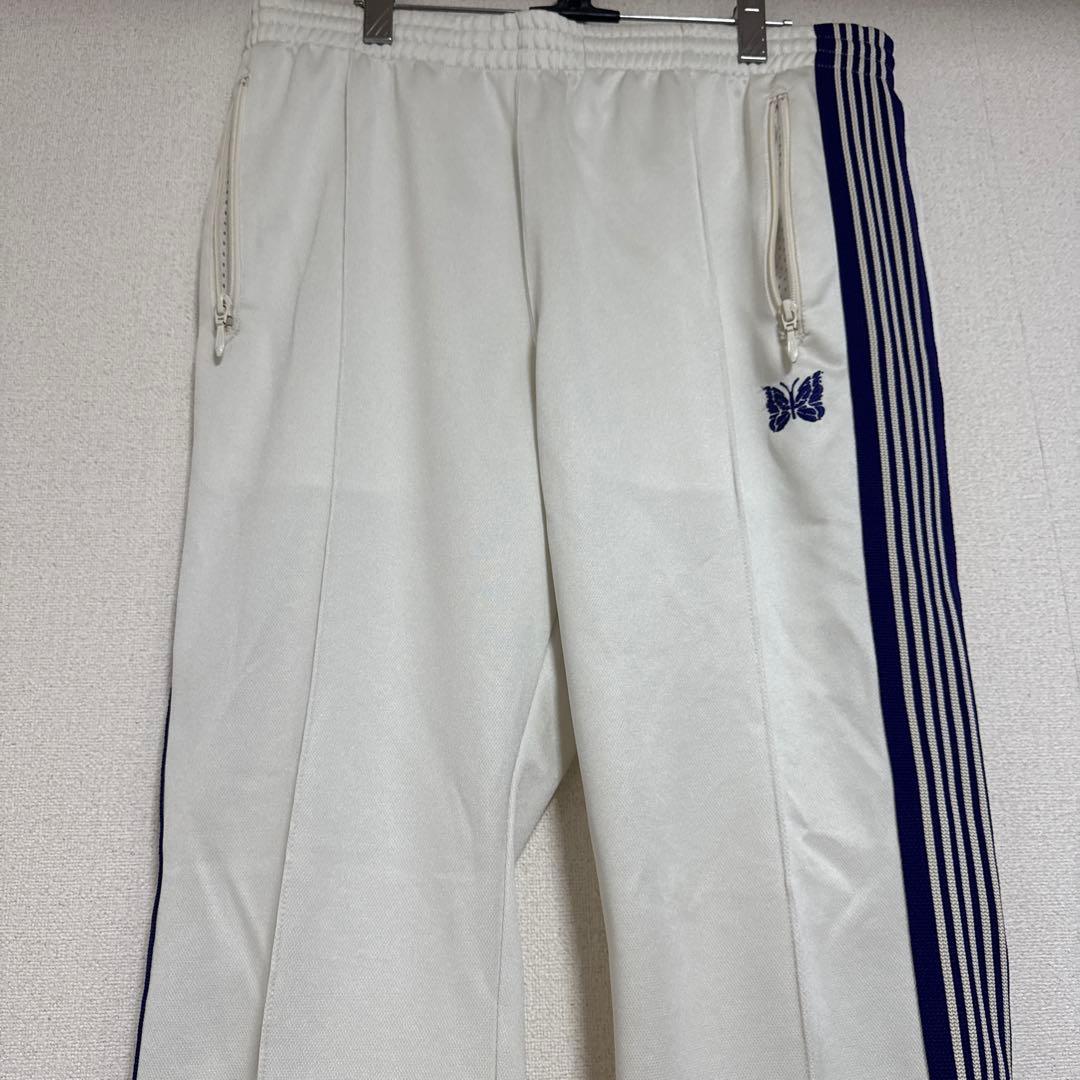 NEEDLES Narrow Track Pant – ICE WHITE
