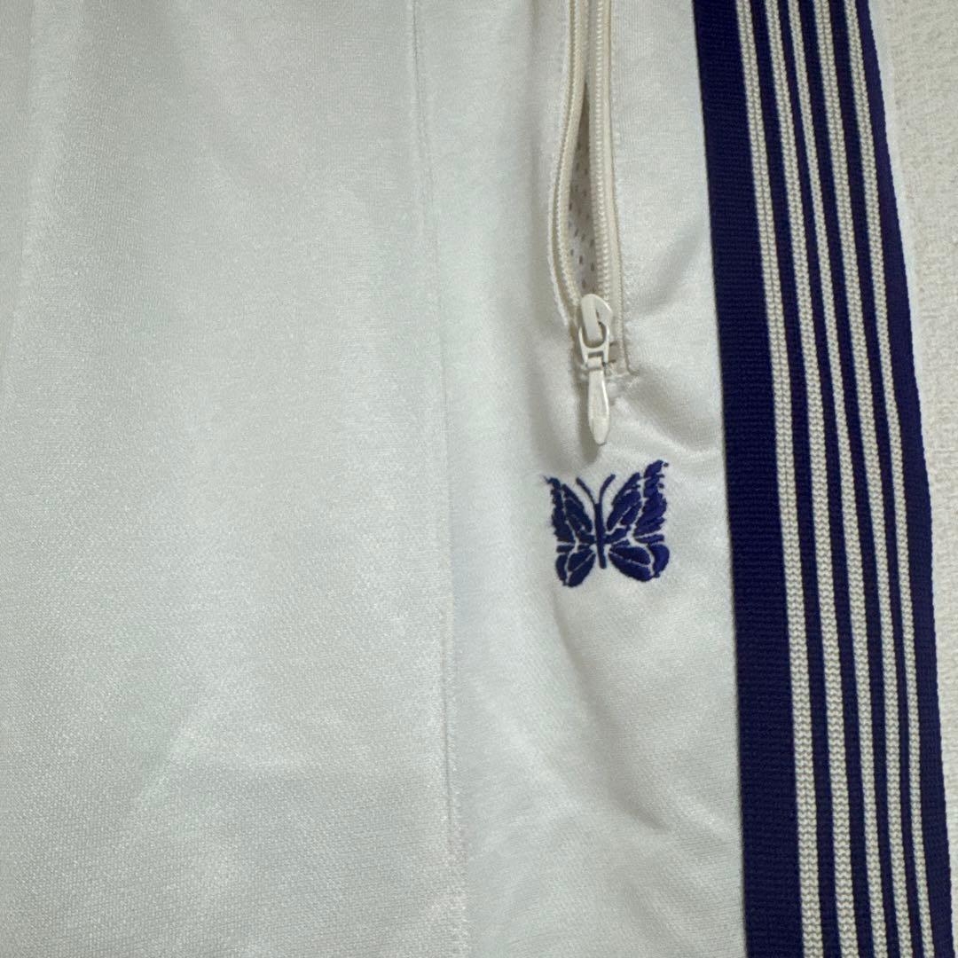 NEEDLES Narrow Track Pant – ICE WHITE