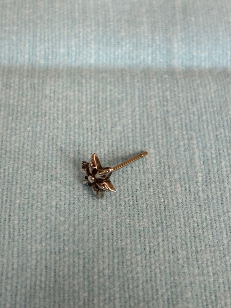 シルバー 花形 ピアス 片耳用