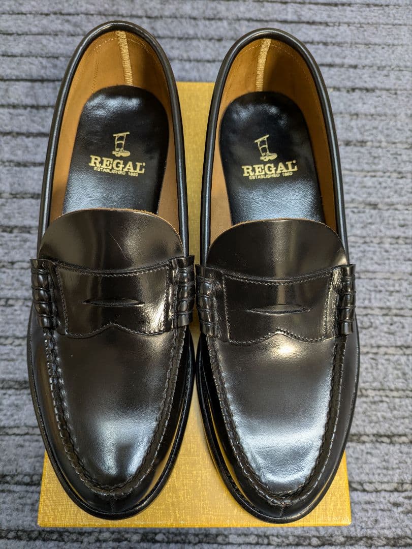 美品◎REGAL リーガル　ローファー 黒　25.5㎝