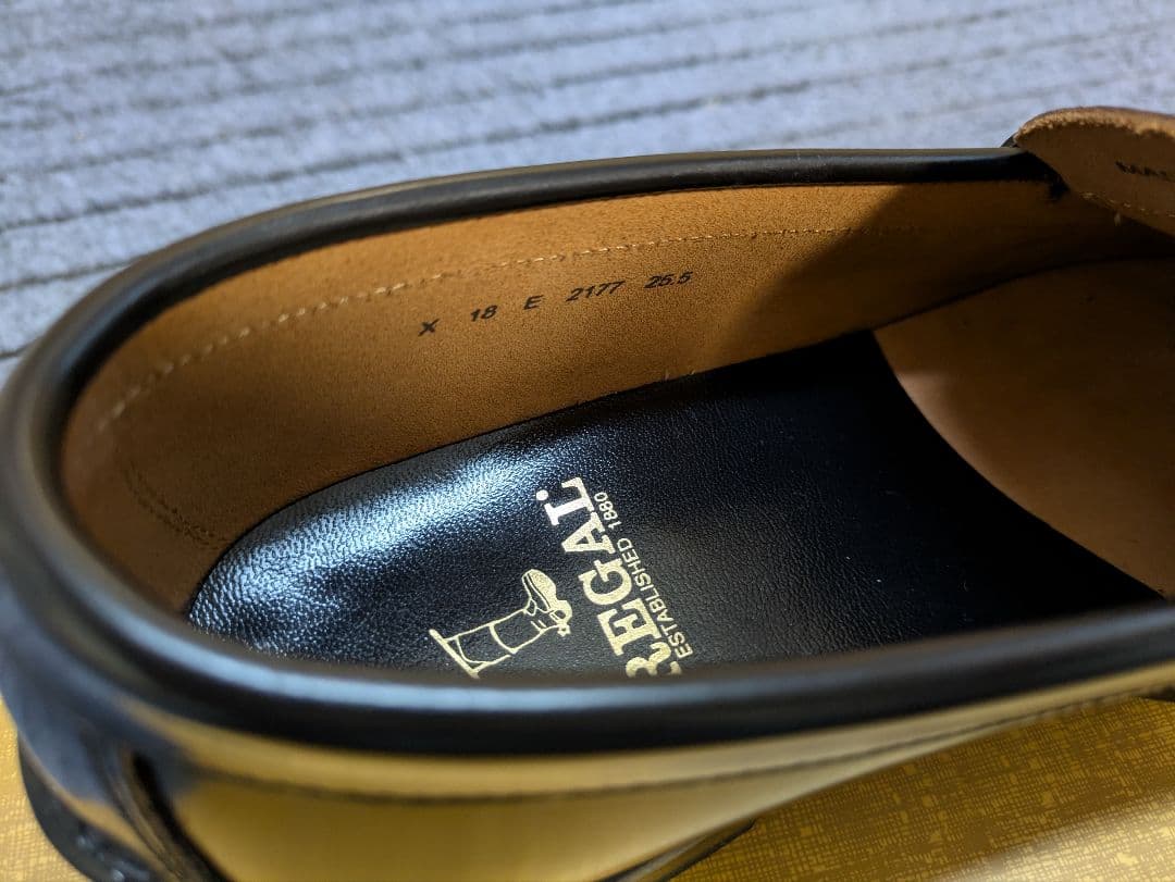 美品◎REGAL リーガル　ローファー 黒　25.5㎝