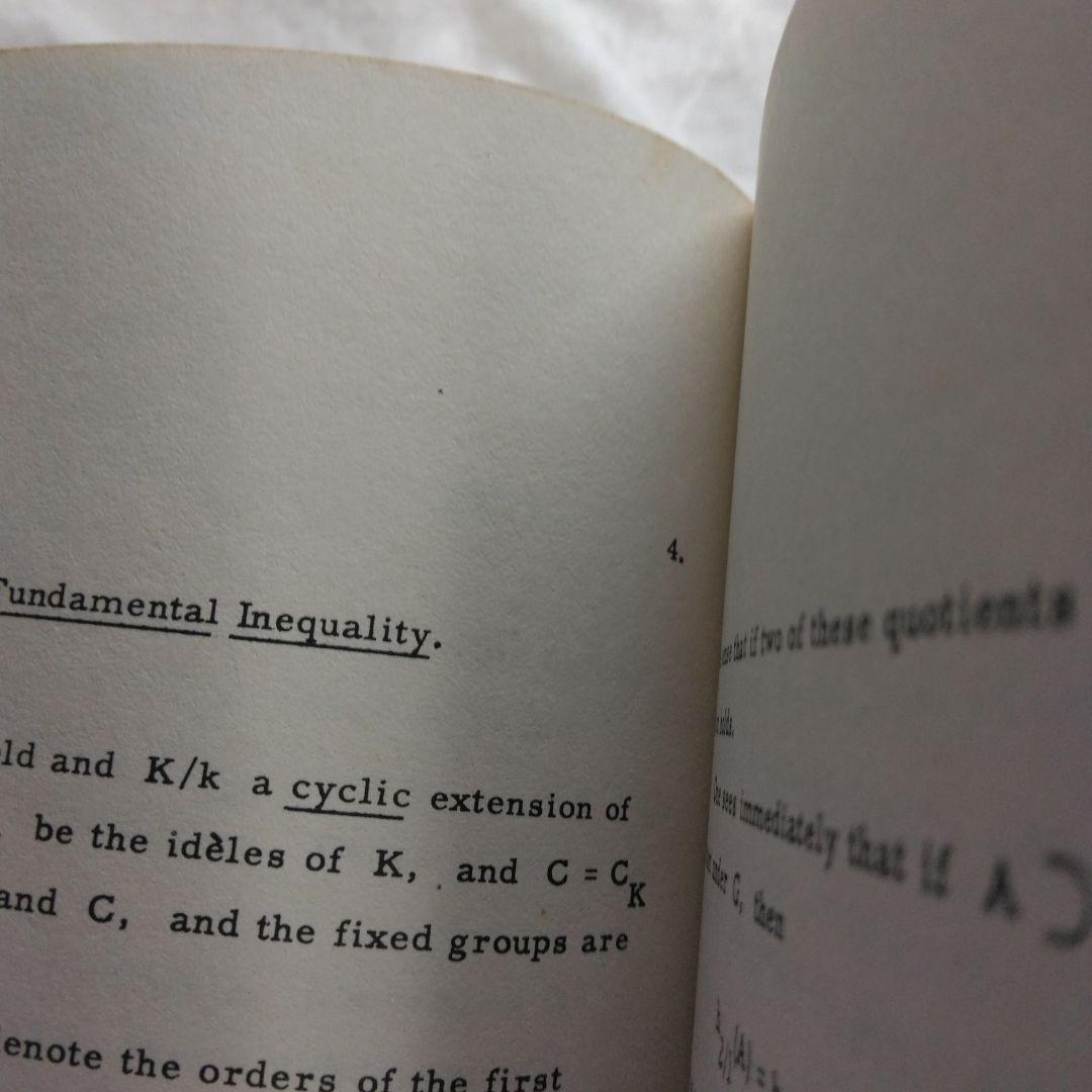 洋書 Class Field Theory E. Artin J. Tate