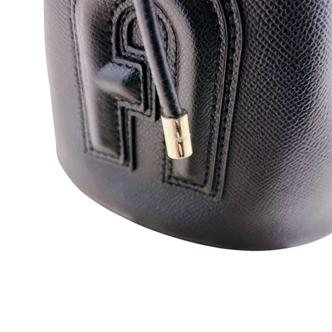 【未使用級】フルラ クリオ 2way ハンドバッグ ショルダーバッグ レザー 黒