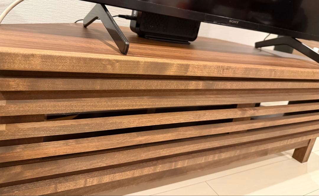 大川家具 テレビ台 テレビボード コーナー可能 幅100cm 北欧風 ブラウン