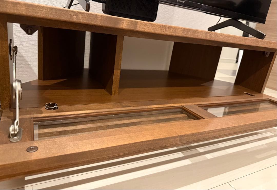 大川家具 テレビ台 テレビボード コーナー可能 幅100cm 北欧風 ブラウン