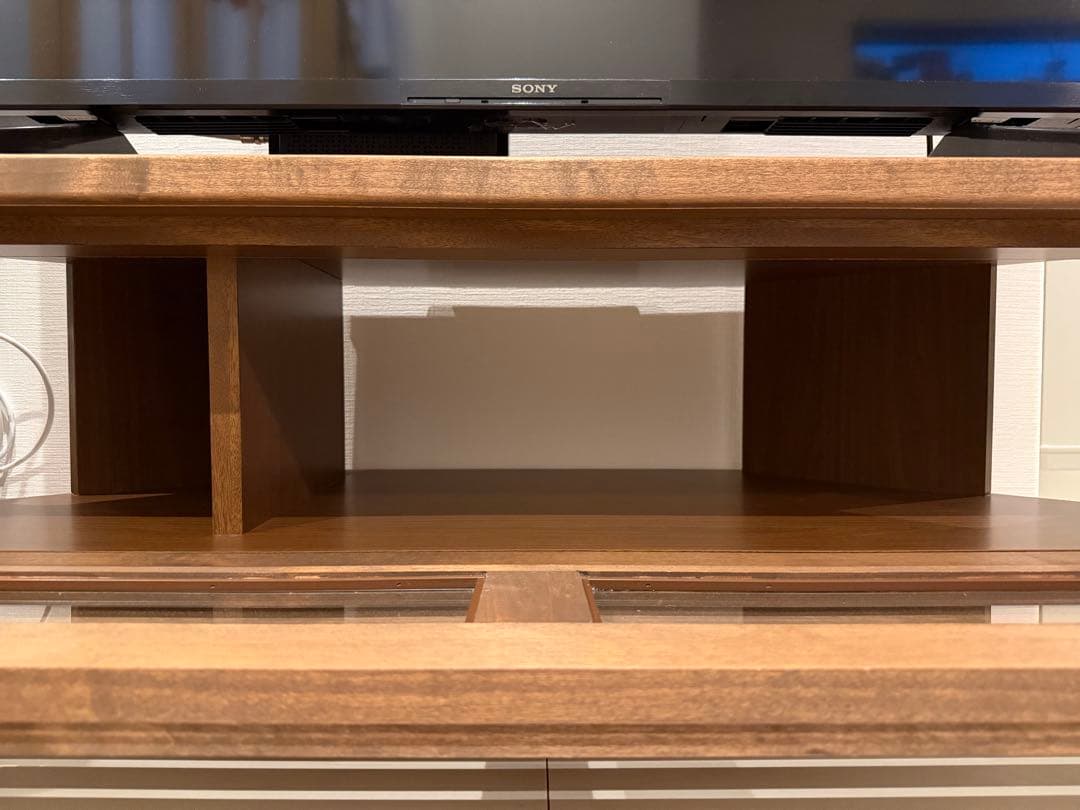 大川家具 テレビ台 テレビボード コーナー可能 幅100cm 北欧風 ブラウン