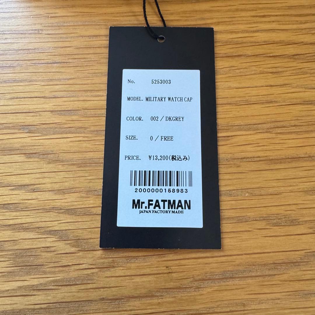 帽子 Mr.FATMAN MILITARY WATCH CAP /DKGRAY