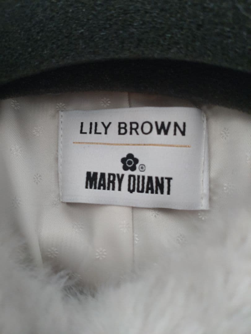 新品【LILY BROWN×MARY QUANT】ビジュー釦ファーコート