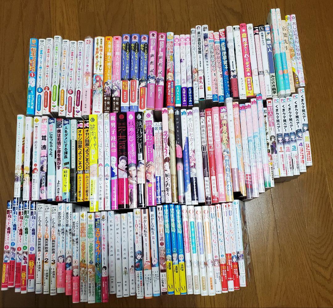 異世界系漫画BL漫画GL百合漫画少女漫画小説など112冊セットまとめ