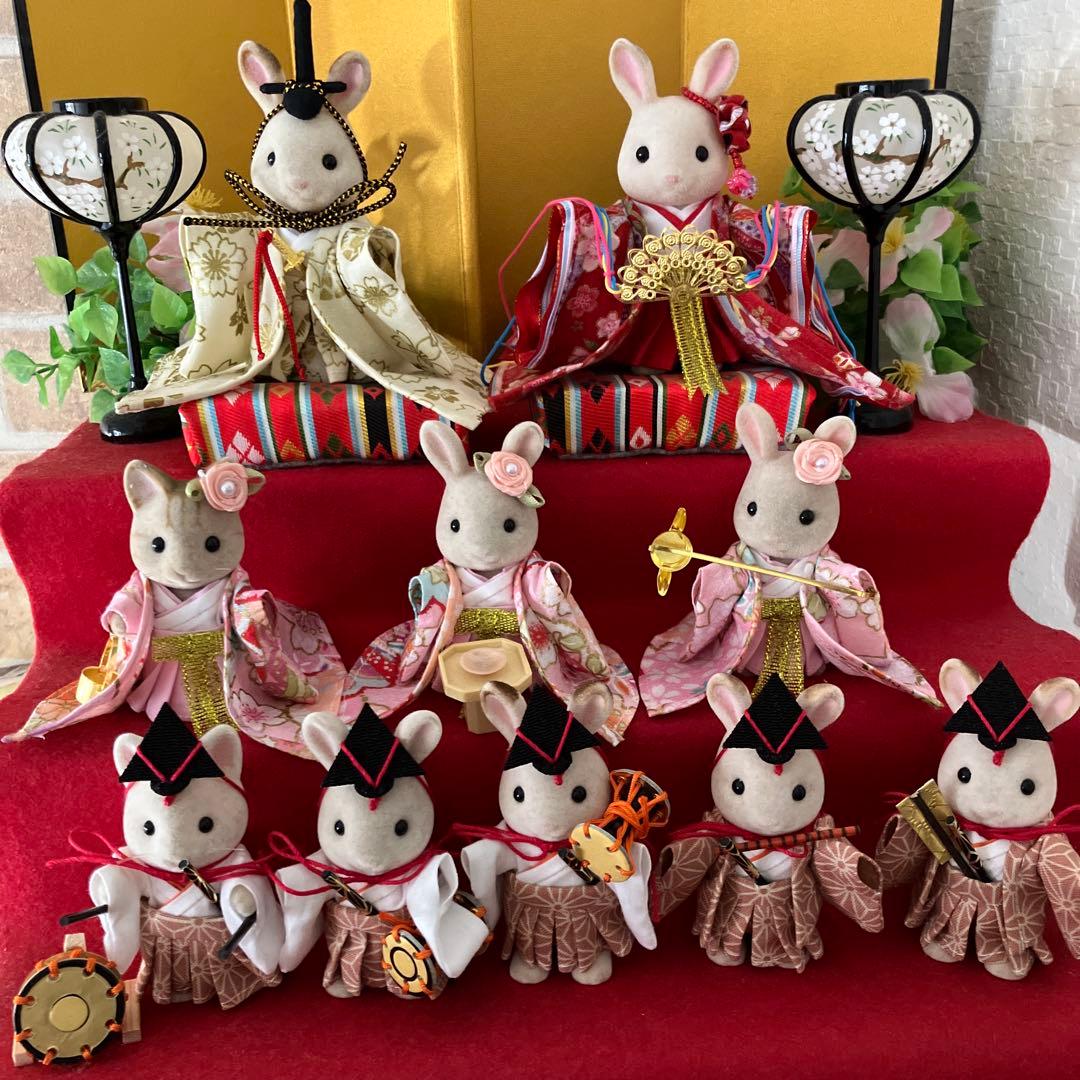 ひな祭り　シルバニア ハンドメイド