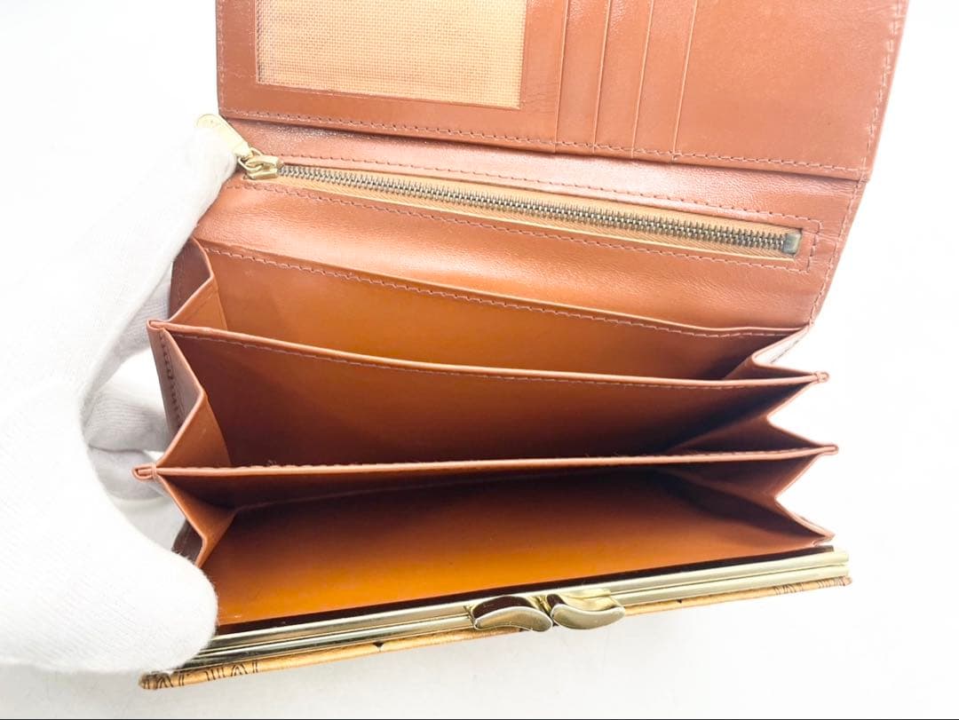 T1642 未使用☆ MCM 長財布 レザー ブラウン