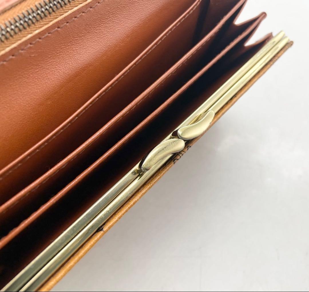 T1642 未使用☆ MCM 長財布 レザー ブラウン