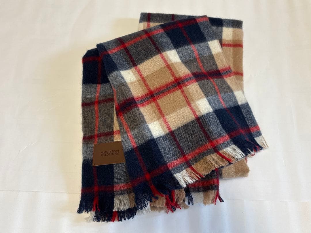 マフラー　チェック　マッキントッシュ　カシミヤ　レディース