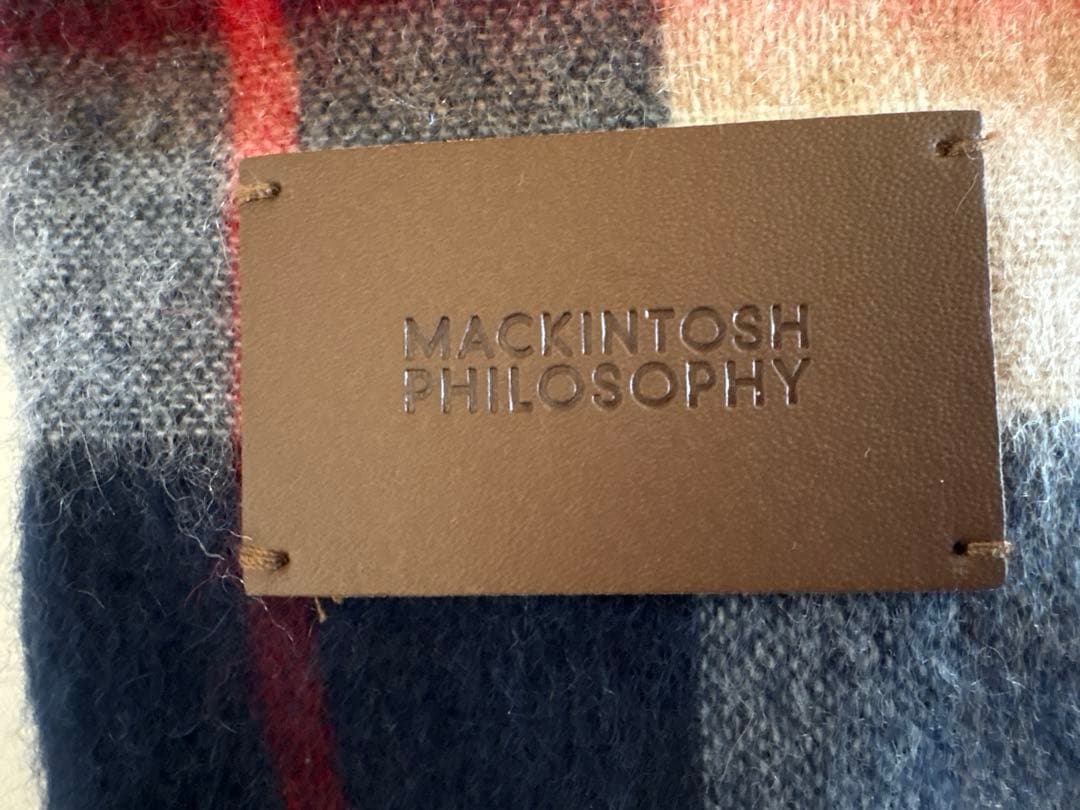 マフラー　チェック　マッキントッシュ　カシミヤ　レディース