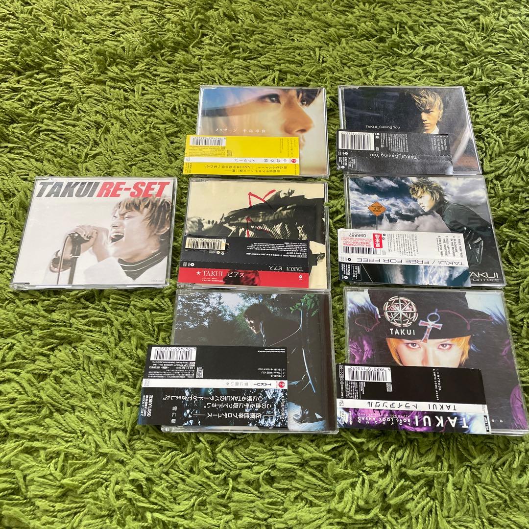 ◼︎TAKUI 中島卓偉　マキシシングル７枚セット