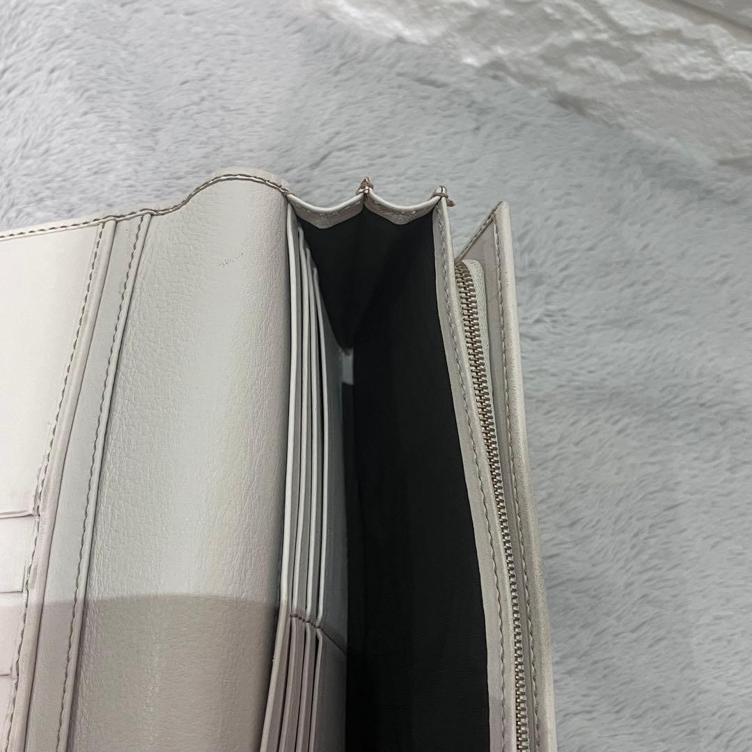 人気✨GUCCI グッチ 二つ折り長財布 GG柄 キャンバス レザー ベージュ系