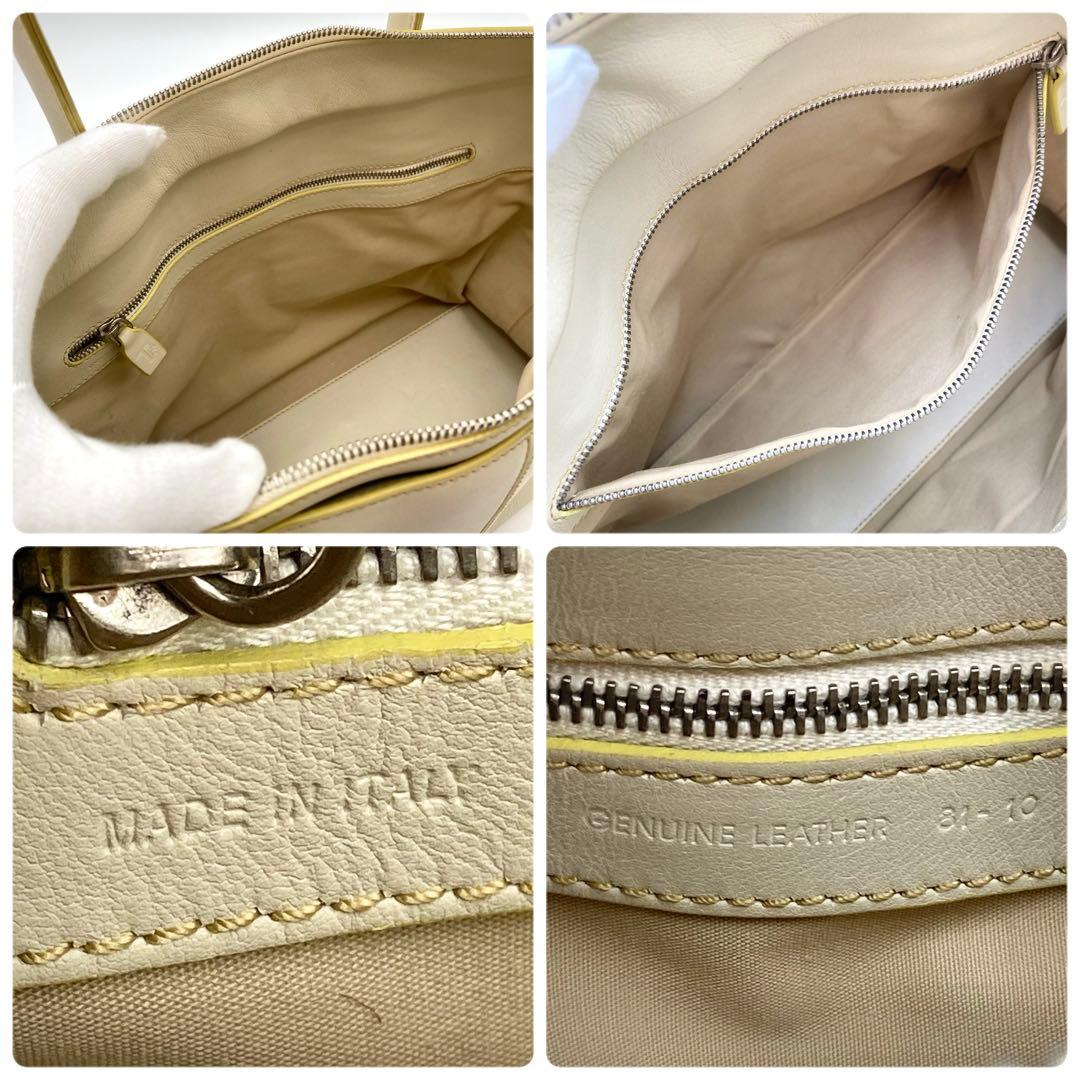 あや✨TOD'S Dバッグ 本革 2way アイボリー 大容量 高級感