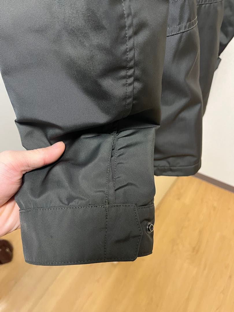 c.p.company レザー切替ミリタリージャケット　カーキ　2000s