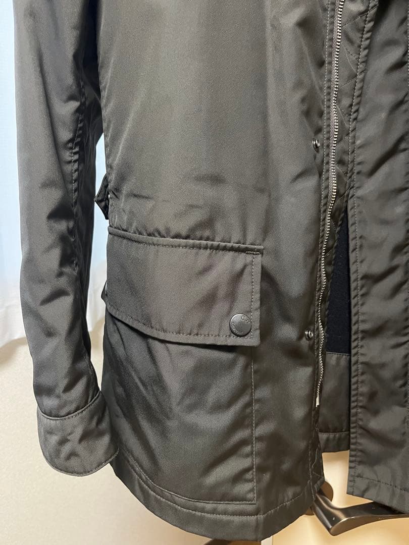 c.p.company レザー切替ミリタリージャケット　カーキ　2000s