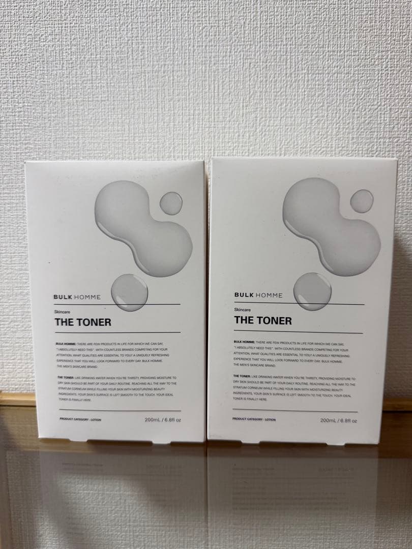 ４個セットBULK HOMME THE TONER 化粧水 200mL箱無