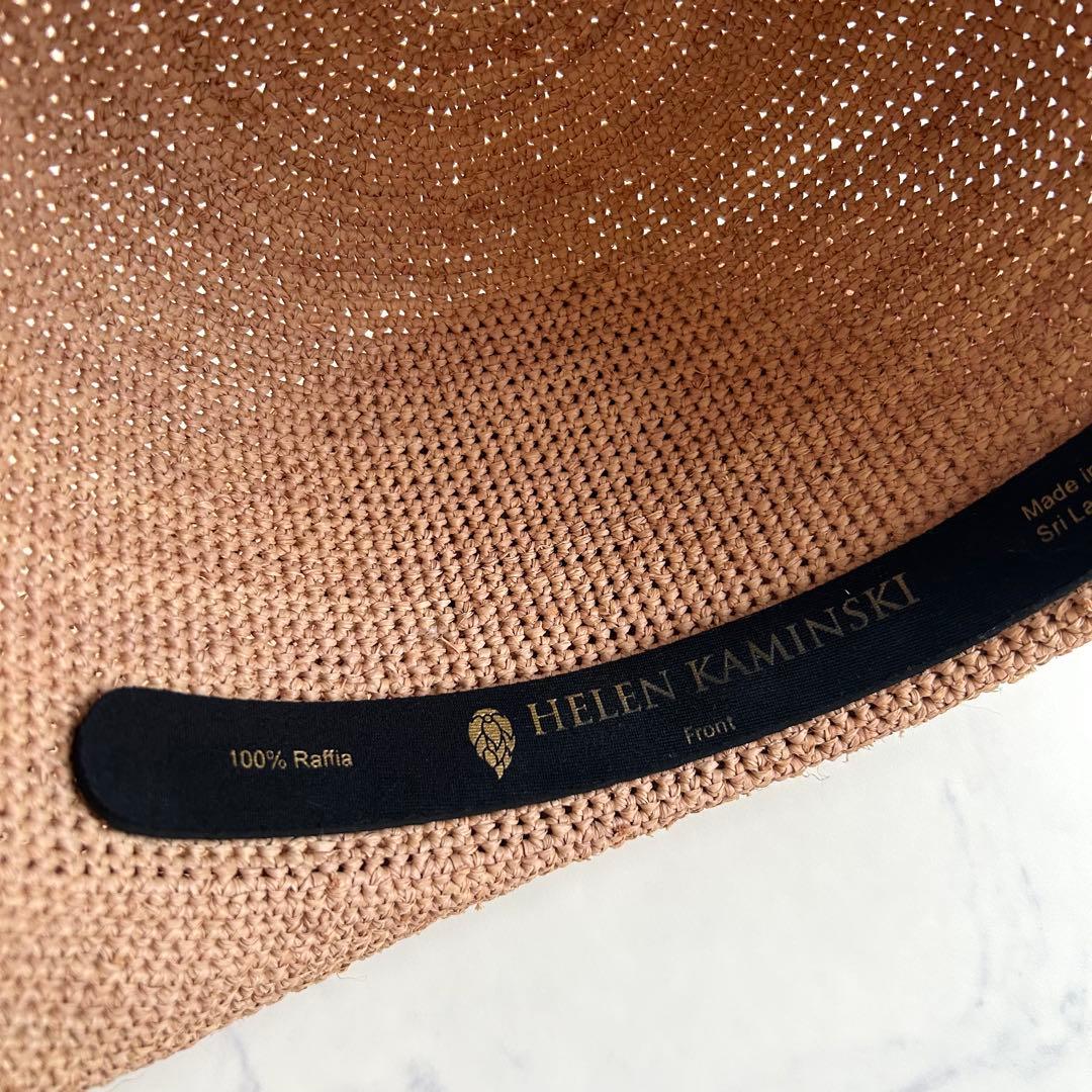 極美品 ヘレンカミンスキー 麦わら帽子 プロヴァンス12 ヌガー