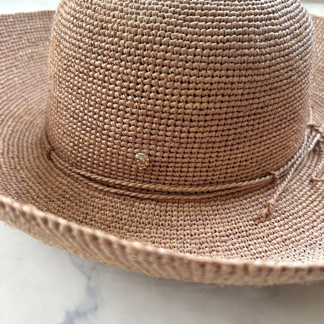 極美品 ヘレンカミンスキー 麦わら帽子 プロヴァンス12 ヌガー
