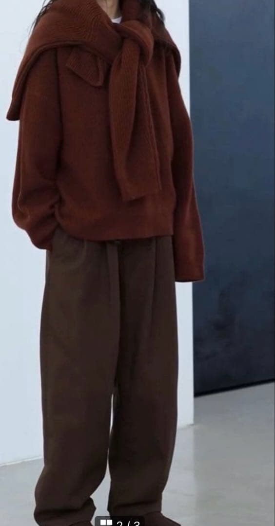 パンツ TTT_MSW 2024AW 2tuck chino pants Brown