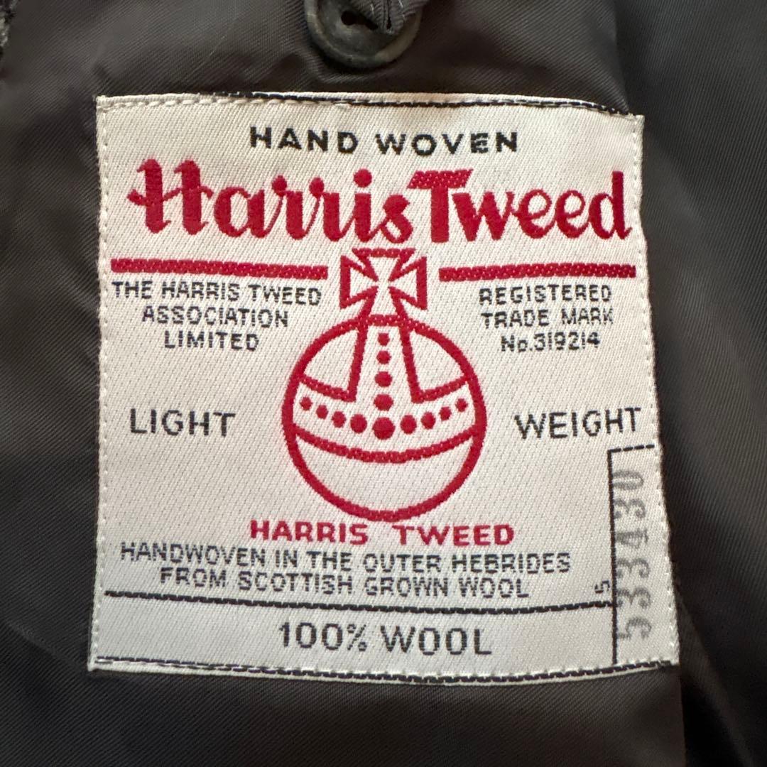 ★ヘリンボーン★ Harris Tweed テーラードジャケット 日本製 グレー