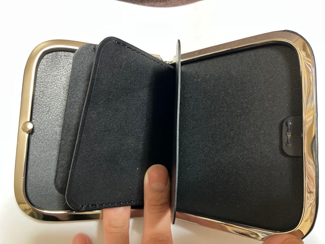 【BrownBrown】ブラウンブラウン/ がま口コンパクトウォレット新品未使用