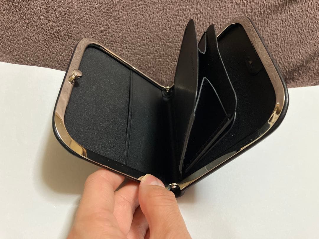 【BrownBrown】ブラウンブラウン/ がま口コンパクトウォレット新品未使用