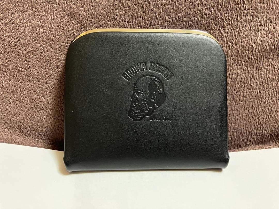 【BrownBrown】ブラウンブラウン/ がま口コンパクトウォレット新品未使用