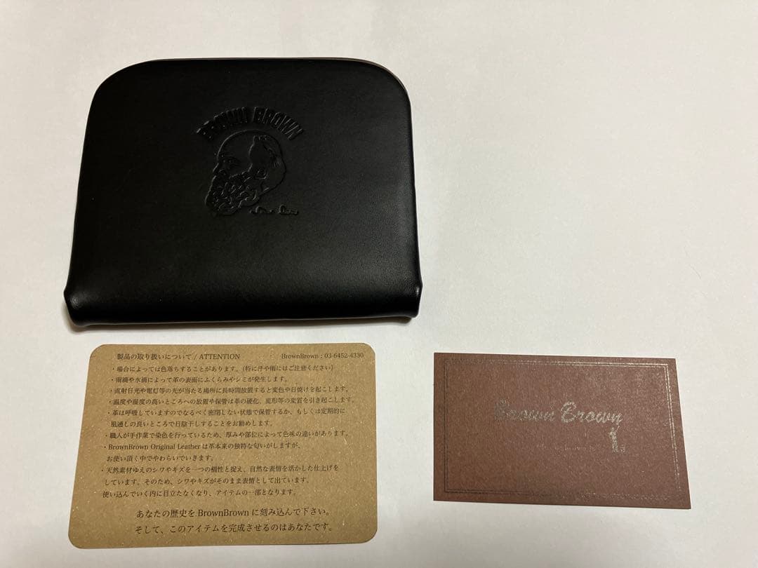 【BrownBrown】ブラウンブラウン/ がま口コンパクトウォレット新品未使用