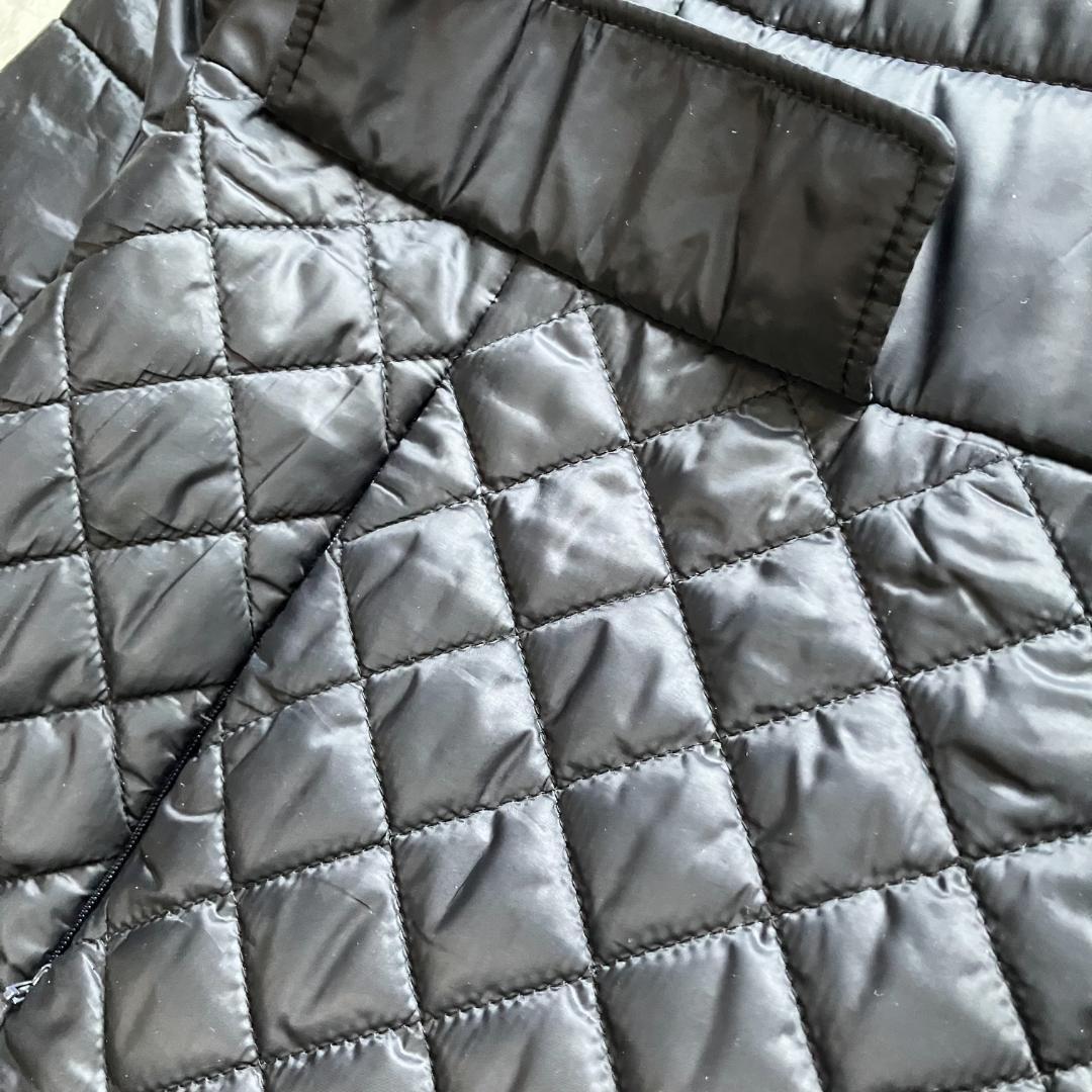 美品◎レリアンホワイトレーベル ダイヤキルト ロングコート 4L 黒 軽量