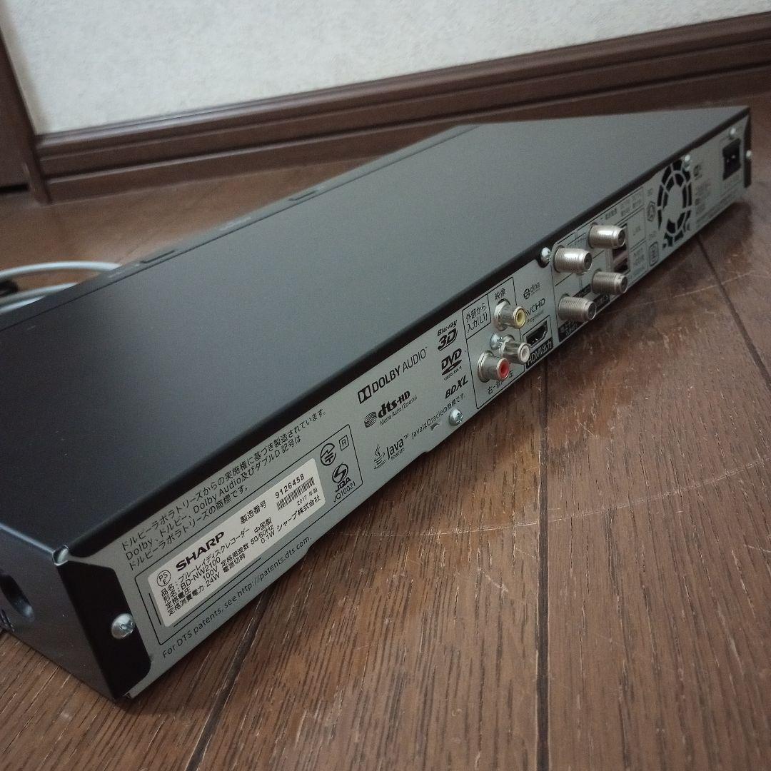SHARP BD-NW2100 ブルーレイレコーダー　中古